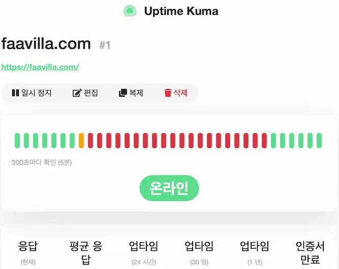 쿠마 대시보드